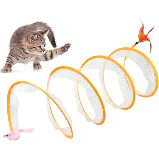 TUNNEL APERTO — Gioco flessibile e dinamico per gatti