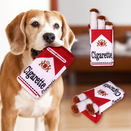 GIOCATTOLO DA MASTICARE PER CANE — Giocattolo in peluche che squittisce