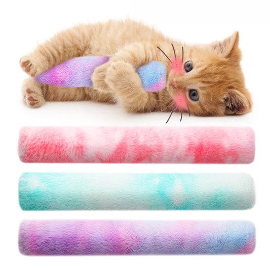 Cuscino in peluche imbottito con erba gatta (Confezione 2 pezzi)