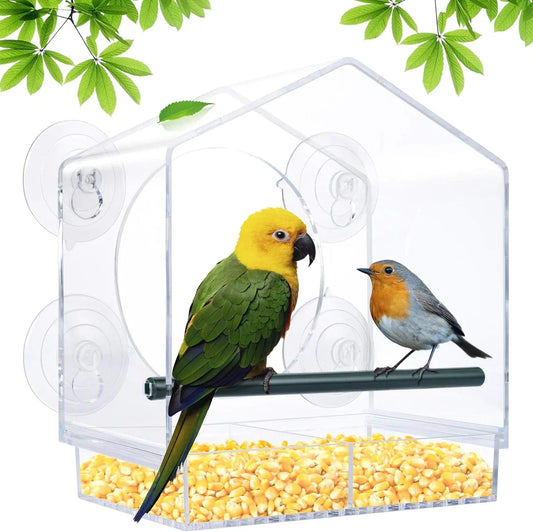 Mangeoire pour oiseaux de fenêtre trasparente - Arvento™